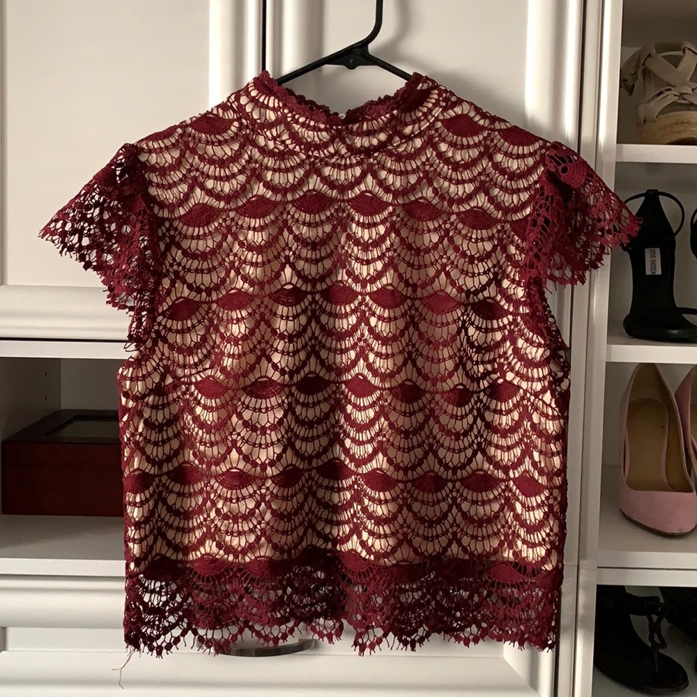 She + Sky Lace Top